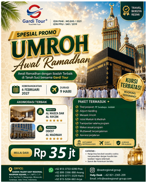 Umrah Awal Ramadhan 9D